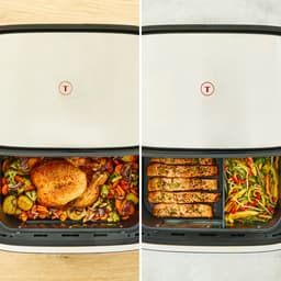 Tefal Dual Easy Fry Flex EY9228 - Airfryer - 9L - Flexibele Functie - Voor Grote Gezinnen - Zwart — thumbnail 5