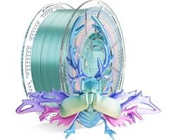 Regenboog PLA 3D Printer Filament 1.75 mm - Multicolor Mini Filament voor 3D Printing (1 kg)