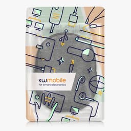 kwmobile hoes geschikt voor JBL Tune 600 / 500BT / 510BT / 450 - 21,5 x 16 cm - Beschermhoes voor headset in antraciet / wit - Van neopreen — thumbnail 5
