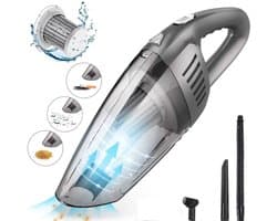 altijd bruikbaar auto stofzuiger - mini stofzuiger - handstofzuiger - kruimeldief - multifunctioneel - nat & droog - 4500PA