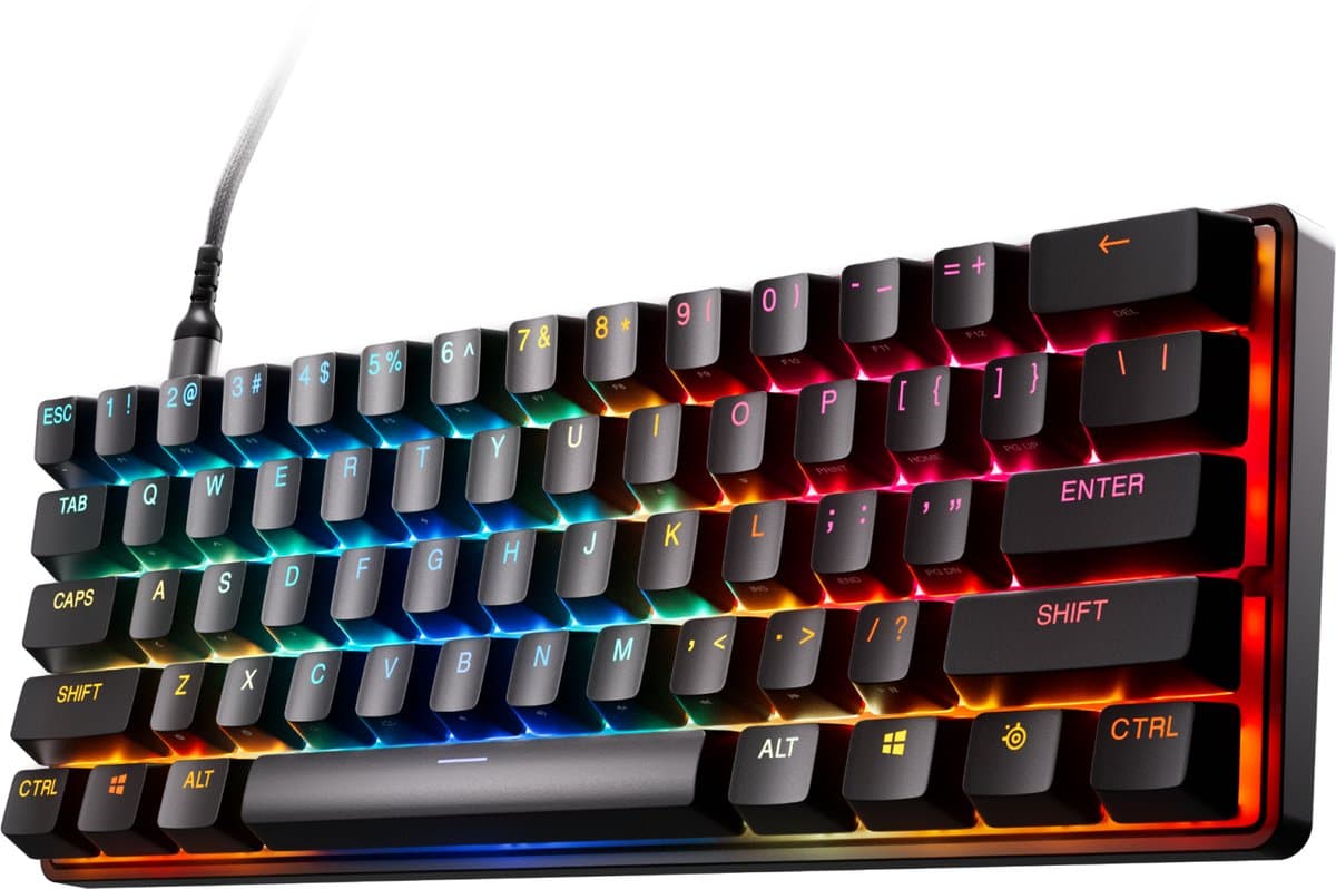 SteelSeries Apex Pro Mini Gen 3 - Mechanisch Gaming Keyboard - US Qwerty - Rapid Trigger, Rapid Tap, Protection Mode — afbeelding 1
