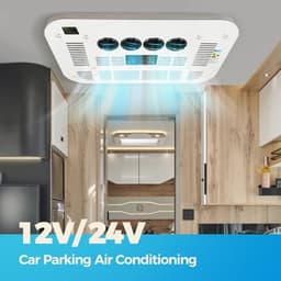 Dak Airconditioner - Air conditioning - 10000 BTU - 150-400m³/u - 1-3KW - 24V Efficiënte Koeling, Met Afstandsbediening, voor RV, camper, Vrachtwagens, Boten — thumbnail 5