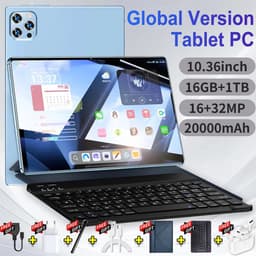 2025 Nieuwe Pad 15 Pro Tablets 16Gb 1024Gb Android 10.36 Inch 5G Dual Sim Gps Bluetooth Wifi Wps Tabletpc - Blue — thumbnail 3