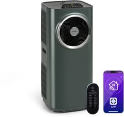 Klarstein mobiele airconditioner met luchtafvoerslang, 5-in-1 airconditioner, ventilator, luchtontvochtiger, luchtreiniger & nachtmodus, app-bediening, kleine & draagbare airconditioner voor thuis & op kantoor, 10000 BTU,9 kW voor 49 m² 50 dB — thumbnail 9