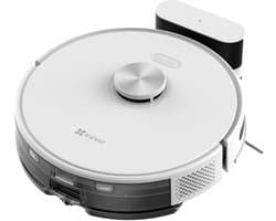 EZVIZ RE5 Robotstofzuiger met Dweilfunctie – 4000 Pa – LiDAR Navigatie – App Bediening – Tapijtdetectie – Werkt met Google Assistant & Alexa – Wit