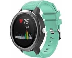 Siliconen Smartwatch bandje - Geschikt voor  Garmin Vivoactive 3 siliconen bandje - aqua - Horlogeband / Polsband / Armband