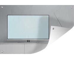 Tuinposter - Tuindoek - Tuinposters buiten - Een flat screen televisie naast een retro televisie - 120x80 cm - Tuin