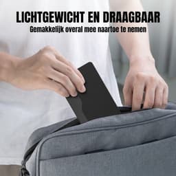 Levo® Externe Harde Schijf Extern 500GB Ultra Slim Draagbare Harde Schijf USB kabel HDD Opslag - Zwart - 13cm x 13cm x 2cm — thumbnail 5