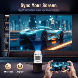 Beamer Compact - 330 ANSI Lumen Full HD - 1920 x 1080 Resolutie - LED - Draagbaar - Voor Home Entertainment — thumbnail 3
