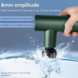 KLS® Massage Gun - Massage Gun Mini - Massage Pistool - Groen - 10cm x 5cm x 14cm — thumbnail 5