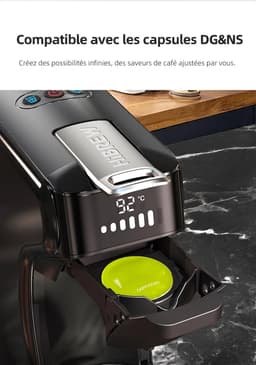HiBREW H1B - 6 in 1 - Koffiemachine - Koffiezetapparaat - Multifunctioneel voor warm en koud - Kapsulekoffiezetapparaat - Voor Nespresso, Dolce Gusto, ESE & gemalen koffie — thumbnail 3