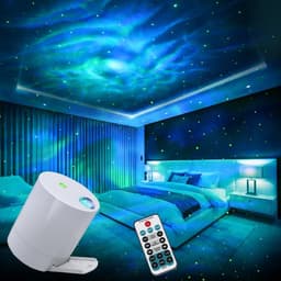 Sterren- en sterrenstelselprojector, prachtige nevel-nachtlamp, oceaan- en sterrenstelselprojector met afstandsbediening, instelbare snelheid en helderheid, geschikt voor volwassenen, slaapkamers en feestjes. — thumbnail 4