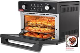 Airfryer oven 30L met broodroosterfunctie, snelle luchtcirculatie, handmatige bediening, 1800W, pizzaformaat — thumbnail 4