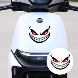 Set van 5 Robot Grasmaaier Stickers met Ogen — thumbnail 4