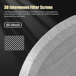 Vervangingsfilters voor French press koffiezetapparaten, 6-delige set, roestvrijstalen filterpatronen, geschikt voor draagbare, afneembare koffiezetapparaten van 1000 ml/1 liter, filteraccessoires. — thumbnail 3