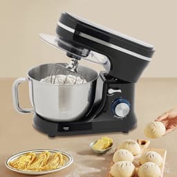Keukenmachine - 1000 W Vermogen - 4,5 Liter Mengkom - Elektrisch - Inclusief Deeghaak En Garde - Voor Brood En Cake - Gezinsgebruik — thumbnail 3