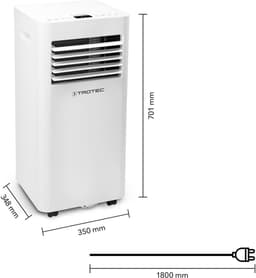 Mobiele airco 3-in-1, krachtige luchtkoeler met ontvochtiger en ventilator, WiFi bediening, 7000 BTU voor slaapkamer en kantoor — thumbnail 5