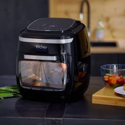 Airfryer zonder olie - XXL-heteluchtfriteuse - Koken met minder vet - Capaciteit 11L - 2000 Watt - Zwart — thumbnail 3