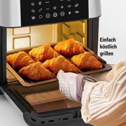 Heteluchtfriteuse - 1800W - 12L Capaciteit - Roestvrij Staal - LED-Touchbediening - Voor Gezond Koken — thumbnail 3