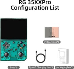 Retro Handheld Gameconsole White - 64GB Opslag - 3.5 Inch IPS Scherm - Kunststof - Voor Retro Games — thumbnail 1