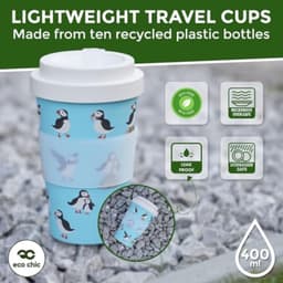 Gerecycled Reiscup van 400ml, Magnetron- en Vaatwasserbestendig — thumbnail 5