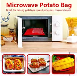 Set van 2 Herbruikbare Aardappelzakken voor Magnetron — thumbnail 3
