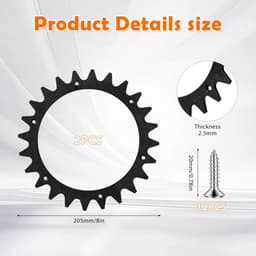 Robotic grasmaaier spikes 2pcs - zwart plastic - verbeterde grip - voor Worx Landroid S/M - ShopVlot — thumbnail 4