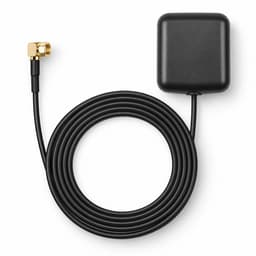 Boscer GPS Antenne - Geschikt voor Android Autoradio & Navigatie - SMA Aansluiting Haaks (90°) - Actieve GPS Ontvanger 28dB - 1,7 Meter Kabel - Zelfklevend - Zwart — thumbnail 1