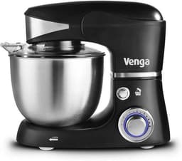 Standmixer 5 Liter Roestvrij Staal 1000W met 4 Accessoires en Receptenboek - Zwart — thumbnail 1