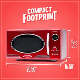 Magnetron - 800 watt - 25,4 liter - Rood — thumbnail 4