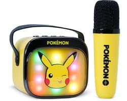 Pokémon - karaoke set voor kinderen - draadloze microfoon en speaker - met lichteffecten - stemvervorming