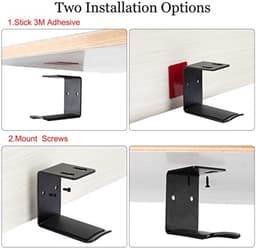 Aluminium hoofdtelefoonhouder met sterke bevestiging — thumbnail 4