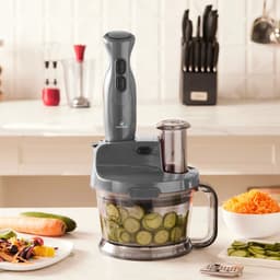 Karaca Pro-Multimax - Keukenrobot – 2000 W – Grijs – Multifunctionele Foodprocessor — thumbnail 3