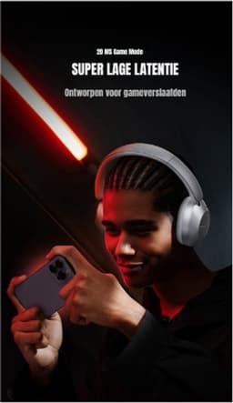 DrPhone Picun F6 Draadloze Over-Ear Bluetooth 5.3 Hoofdtelefoon – App Ondersteuning - Hybride ANC & ENC – Zelfadaptieve Ruisonderdrukking - Transparantie Modus- Ruimtelijke Audio & Hoofdbewegingsvolging – Donker Grijs — thumbnail 12