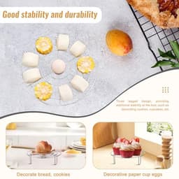 Rond roestvrij stalen stoomrek voor Air Fryer - 20 x 5,5 cm — thumbnail 7