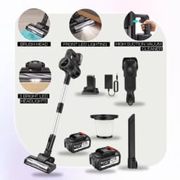 DayPlus 3-in-1 Draadloze Stofzuiger met 30KPa Zuigkracht, 3800W Motor en LED Verlichting — thumbnail 1