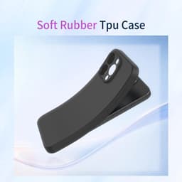 Allecto plus - Ultradunne siliconen hoes voor smartphone, schokbestendig en huidvriendelijk - Zwart — thumbnail 2