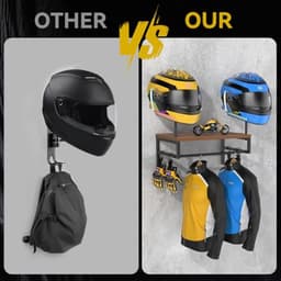 Helmhouder Wandmontagestandaard voor Motoraccessoires en Helmhanger — thumbnail 3