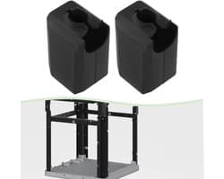 4 stuks 3D-printer siliconen hoes sokken 21,5 * 13,5 * 11,5 mm 3D-printer accessoires compatibel met Bambu Labs X1C P1P P1S X1 zwart