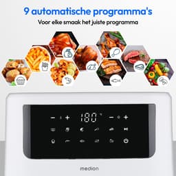 MEDION XL Airfryer P10 - 6,8 L - 2150 W - 9 programma’s - Matwit — thumbnail 5