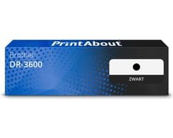 PrintAbout huismerk Drum DR-3600 Zwart geschikt voor Brother