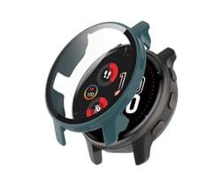 Stravo Screen protector case voor Garmin Venu 2 - Full Cover Hard Case / Beschermend Hoesje - Groen - Garmin screenprotectors