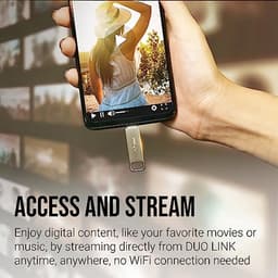 128GB USB 3.2 Type-C Dual Flash Drive voor Android Apparaten en Computers - Externe Opslag voor Foto's, Video's en Meer - 200MB/s — thumbnail 3