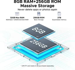 Tablet met Doogee Tab E3 Toetsenbord+ Android 15 Batterij 8800 mAh 12 "FHD+ 90Hz 32 GB+ 256 GB, Helio G100 Octa-Core Sim Face ID,Zwart — thumbnail 3