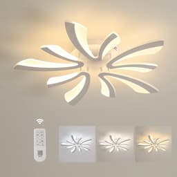 Dimbare LED-Plafondlamp met Afstandsbediening - Moderne Kleurveranderende Plafondverlichting 48W 5400LM Dia71cm — thumbnail 5