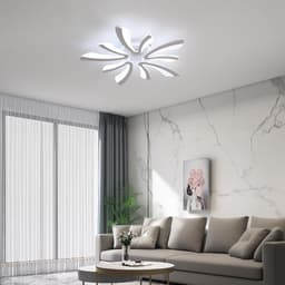 Dimbare LED-Plafondlamp met Afstandsbediening - Moderne Kleurveranderende Plafondverlichting 48W 5400LM Dia71cm — thumbnail 2