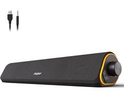 Bluetooth computer luidspreker met kleurrijke lichten - USB en 3,5 mm aansluiting voor pc, laptop en smartphone