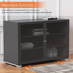 EXCITAT 2 stuks - Onderstel - Wasmachine onderstel - Wasmachine standaard - Met wielen - Geschikt voor koelkast, droger, vriezer — thumbnail 2