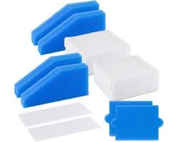 2-delige filterset, complete set van 5 stuks voor Geschikt voor Thomas Aqua+ serie stofzuigers, vervanging voor Thomas filterset 99 (onderdeelnummer 787241), vervangingsonderdeel bevat 5 filters (2 stuks)