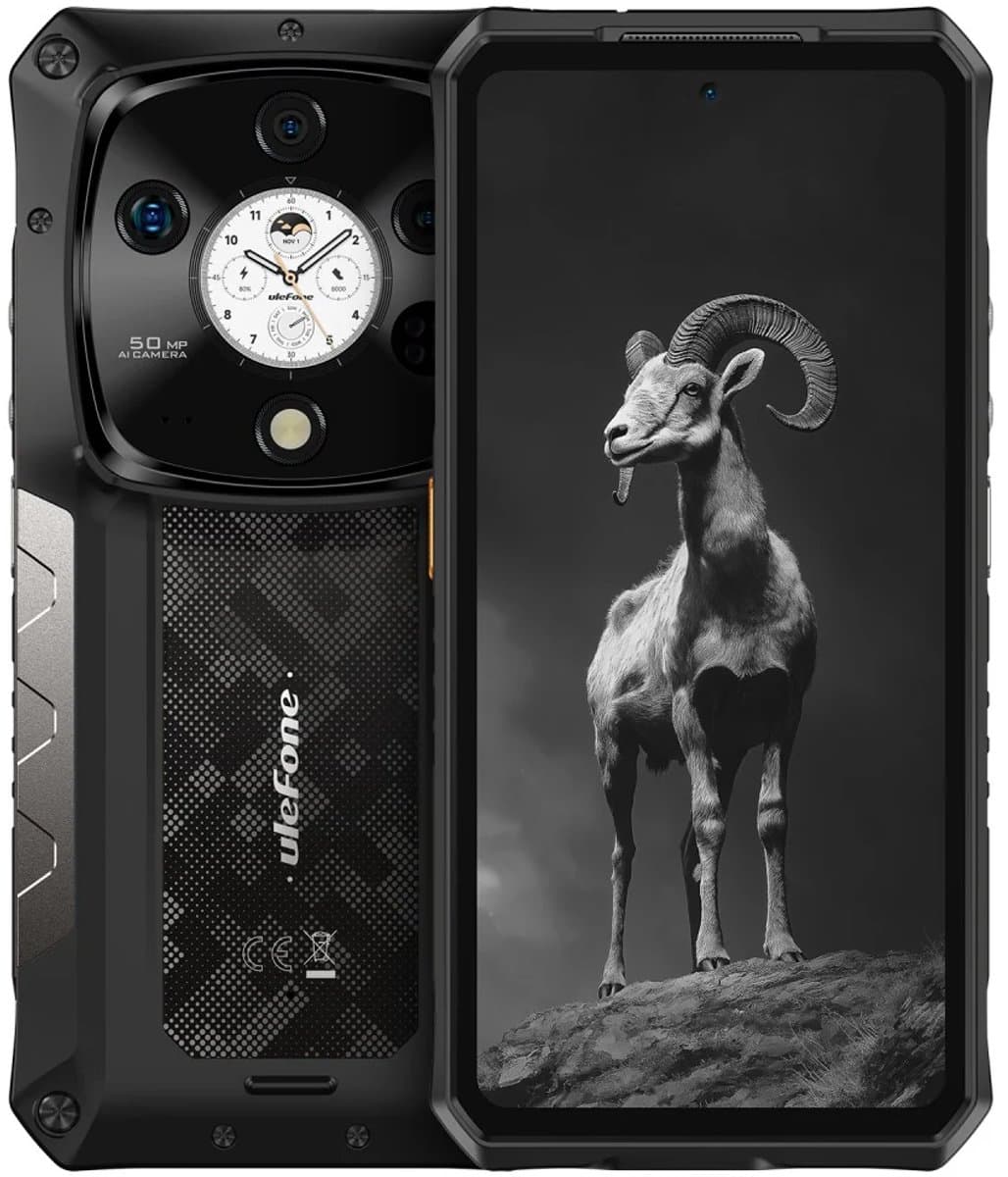 Ulefone Armor 28 PRO 16,9 cm (6.67") Dual SIM Android 14 5G USB Type-C 16 GB 512 GB 10600 mAh Zwart — afbeelding 1